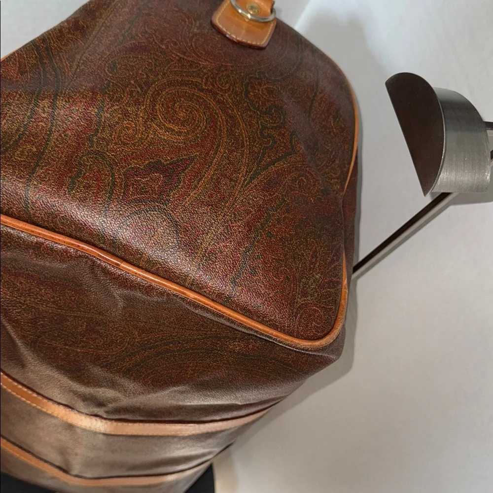 ETRO Brown Travel Duffel Bag
